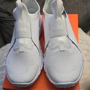Nike Kids White Slip-On Sneakers